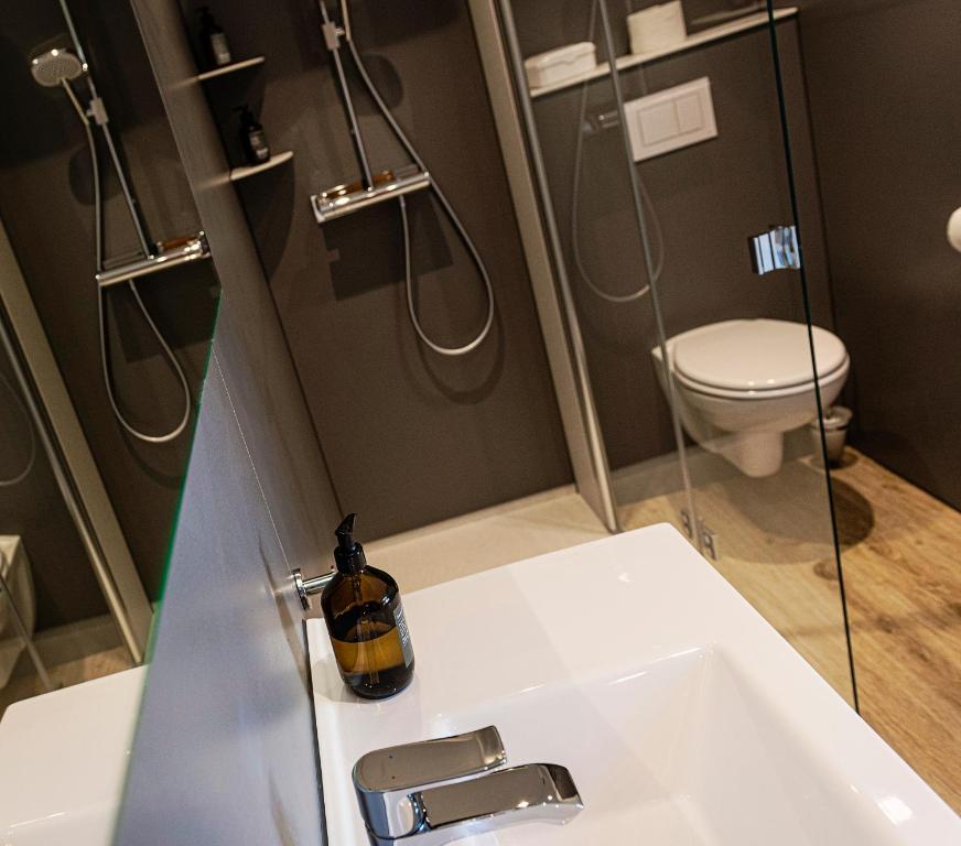 Kúpeľňa v ubytovaní Ferienwohnung Bad Aussee