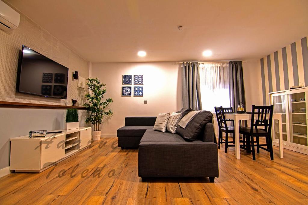 TV a/nebo společenská místnost v ubytování Apartamentos Adarve Toledo