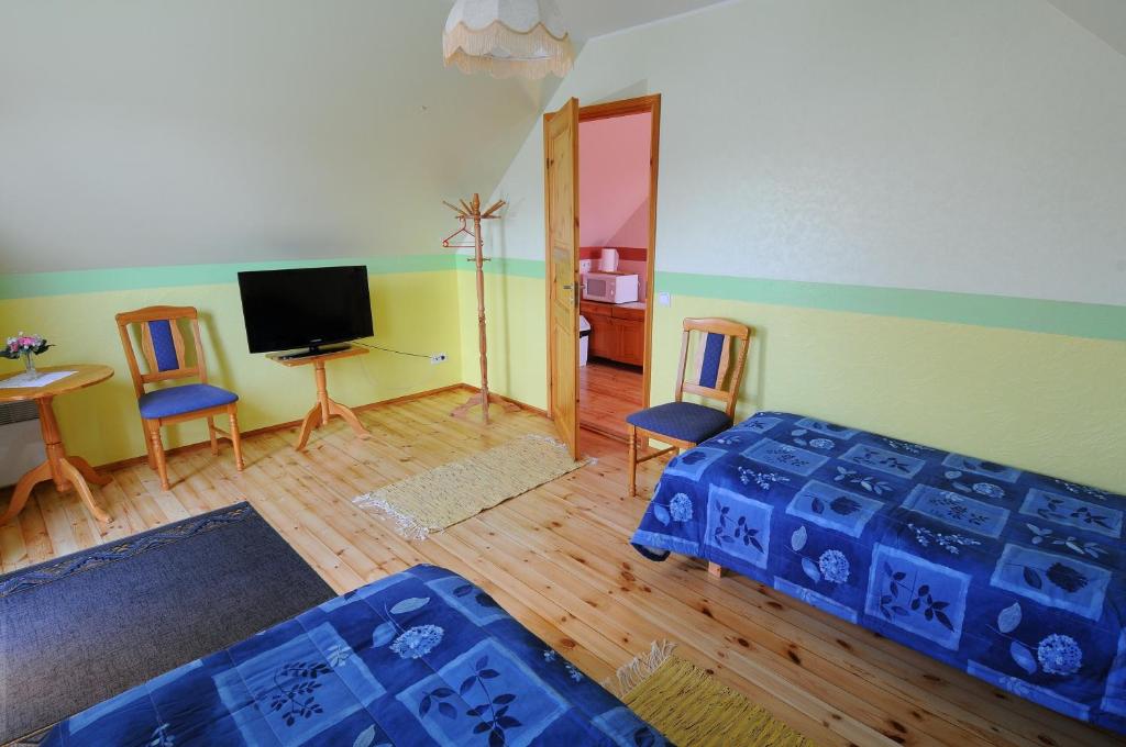 TV a/nebo společenská místnost v ubytování Villa Ene