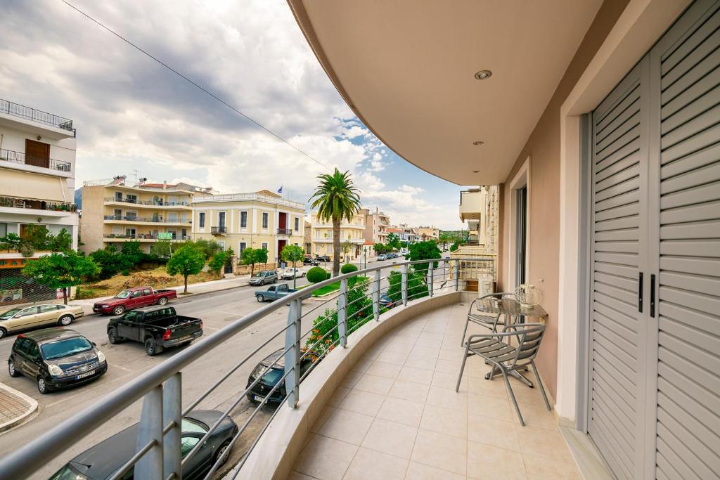 Balkón alebo terasa v ubytovaní Sparta View Apartments Anais Boutique A1