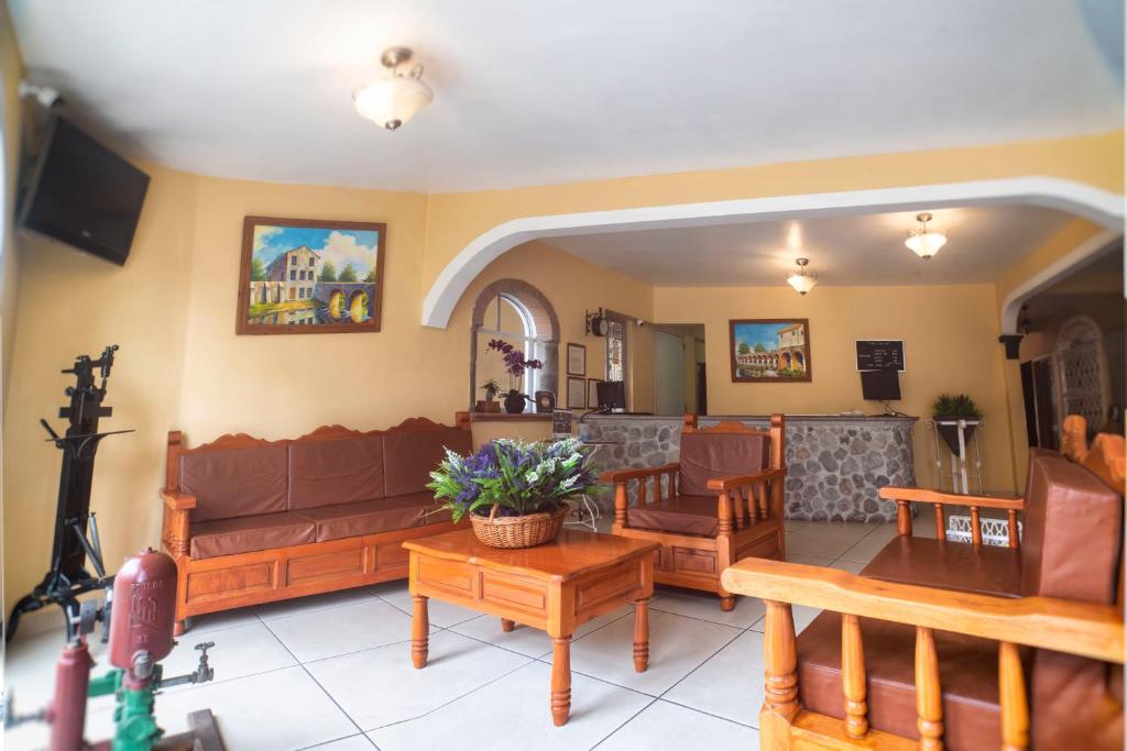 Posezení v ubytování Hotel del Rio