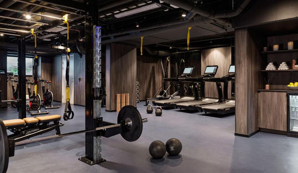 Fitness centrum a/nebo fitness zařízení v ubytování Britannia Hotel