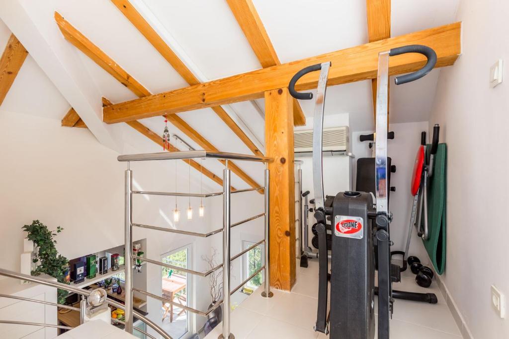 Fitness centrum a/nebo fitness zařízení v ubytování Apartment DARIO