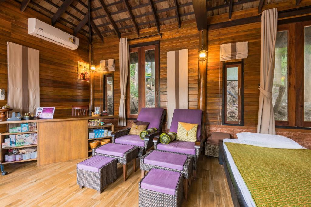 Posezení v ubytování Koh Tao Beach Club