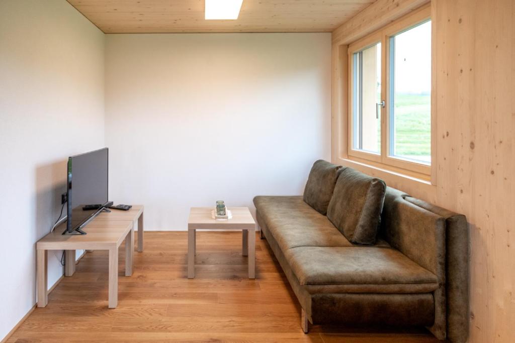 Posezení v ubytování Hus Bündt
