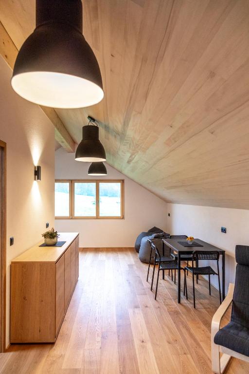 Posezení v ubytování Hus Bündt