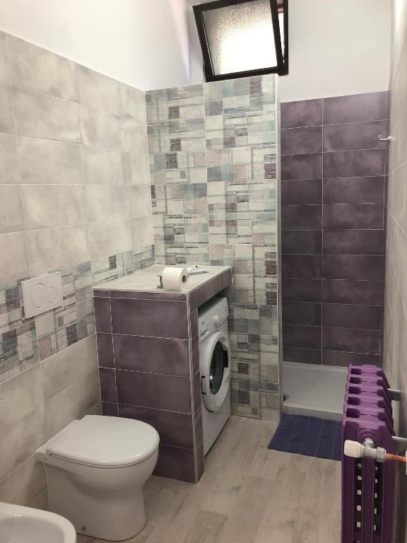 Koupelna v ubytování Casa Violet per Civita