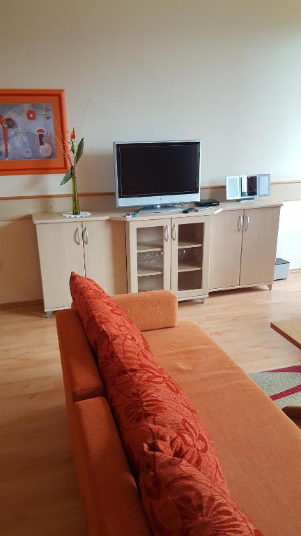 TV a/nebo společenská místnost v ubytování AD Šafrán č. 25