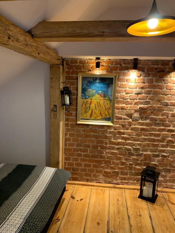 Posteľ alebo postele v izbe v ubytovaní Apartamenty Jęczmienna 29