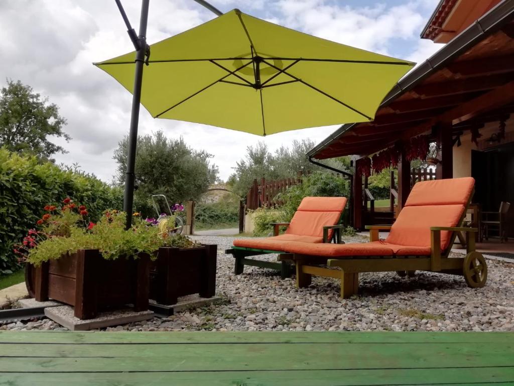 Vonkajšia záhrada v ubytovaní Le Chalet del Pollino