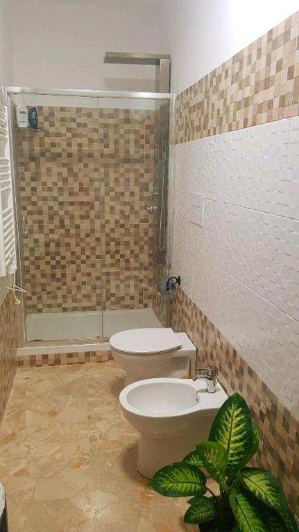 Koupelna v ubytování Notti Rosa B&B