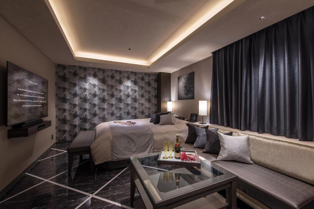 Posezení v ubytování HOTEL ZEN HIRANO (Adult Only)