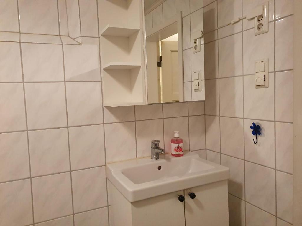 Koupelna v ubytování Bårdshaug Studio Apartment
