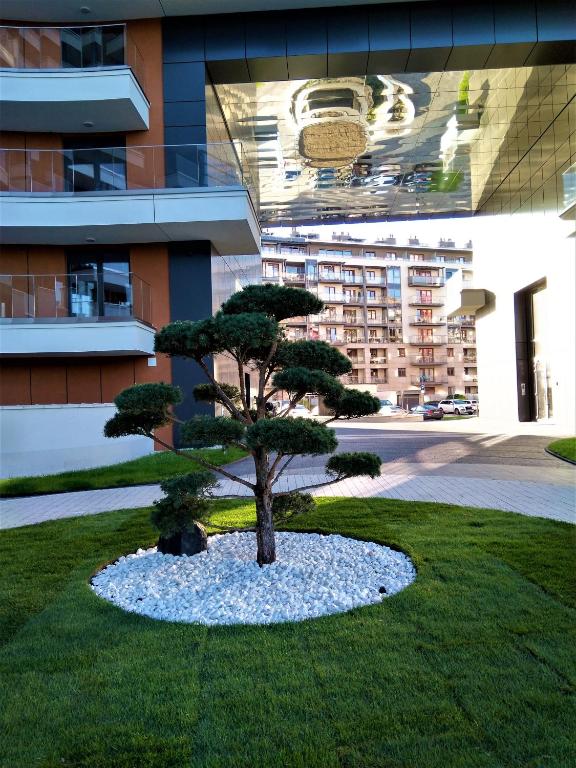 Vonkajšia záhrada v ubytovaní Vistula Terraces Apartment