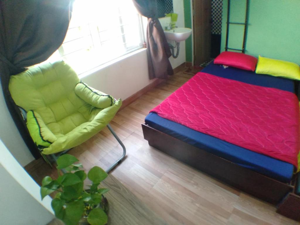 Homestay Xì Trumにあるベッド