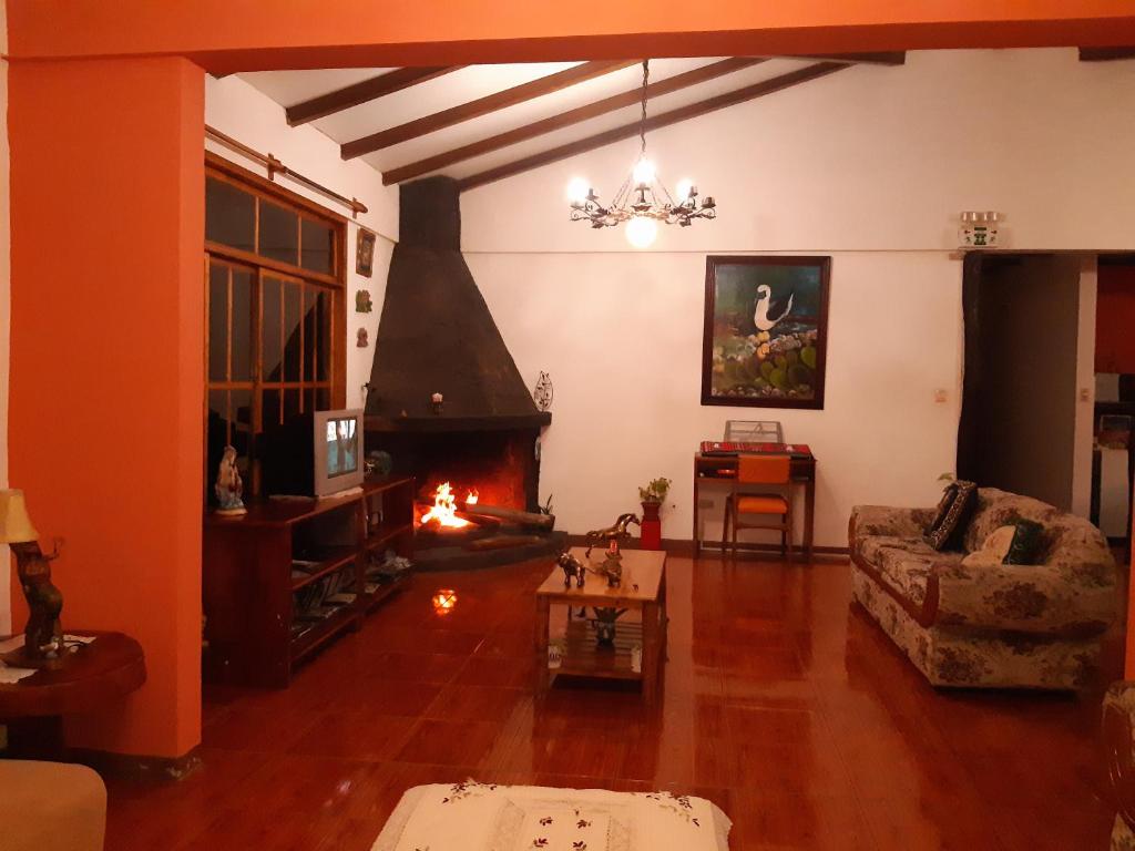 Posezení v ubytování Suymar Ecolodge Galapagos