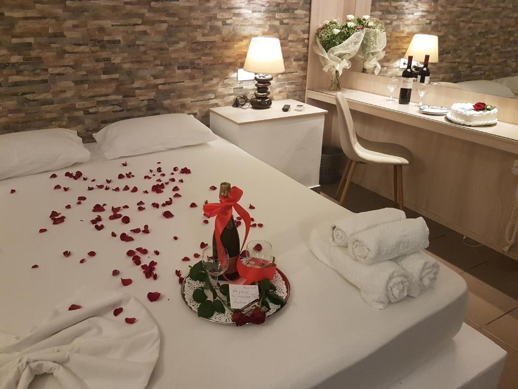 Postel nebo postele na pokoji v ubytování Abelonas Village