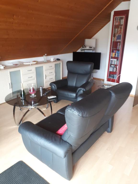 Posezení v ubytování Ferienwohnung Steffi