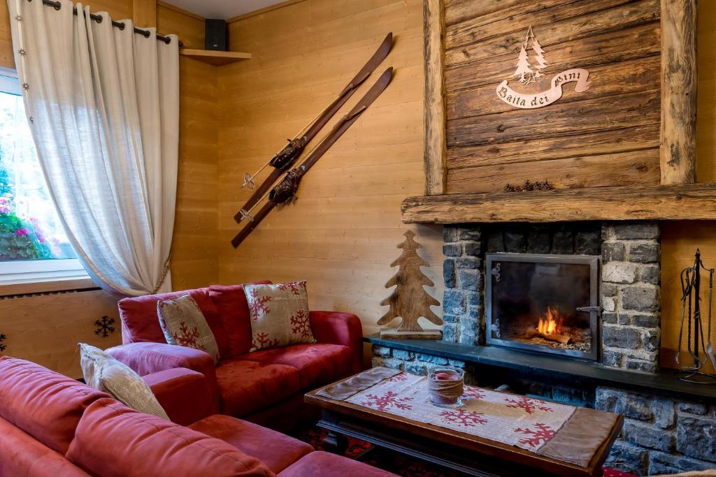 Posezení v ubytování Hotel Baita Dei Pini