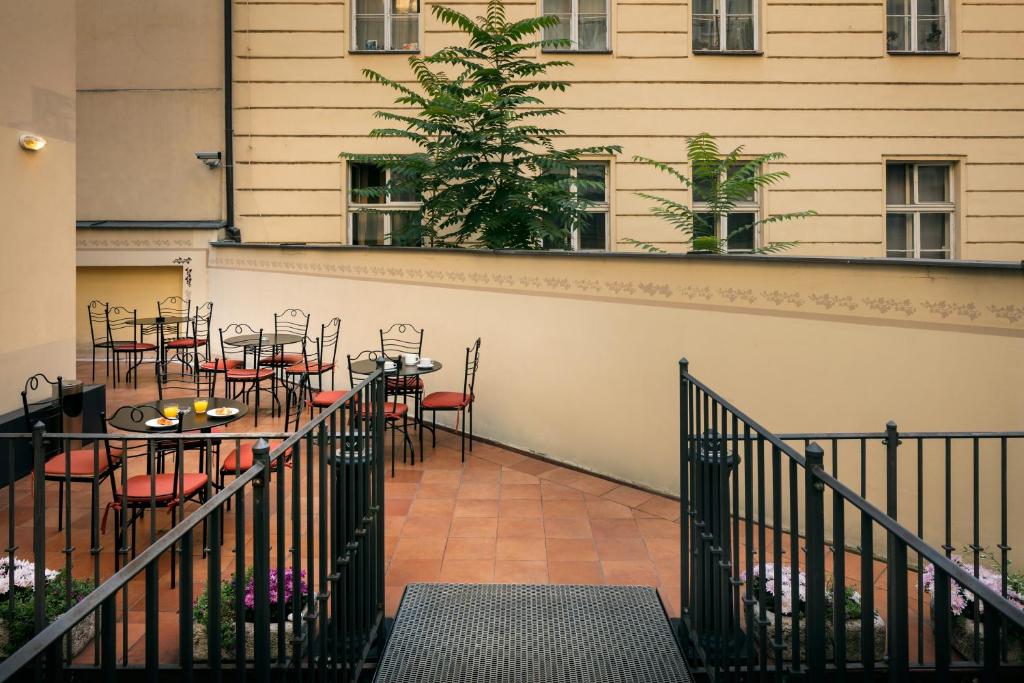 Balkón nebo terasa v ubytování Hotel Caesar Prague