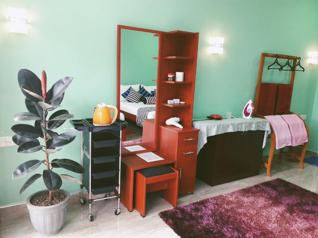 Postel nebo postele na pokoji v ubytování New Blue Home