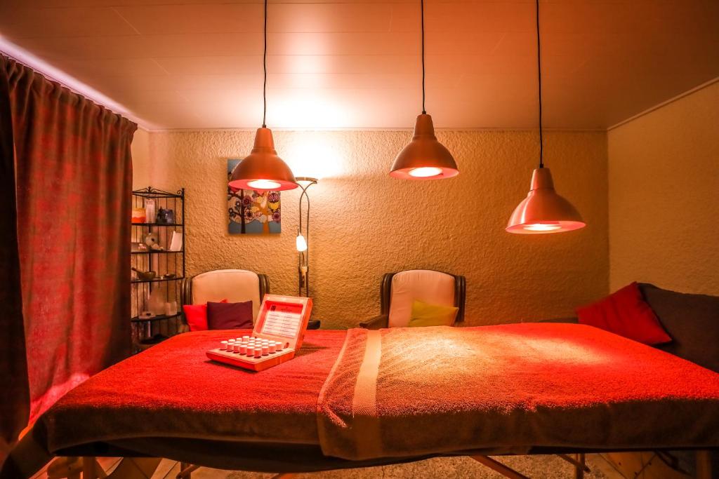 Postel nebo postele na pokoji v ubytování Le Sorbier - Gîte et chambres d'hôtes