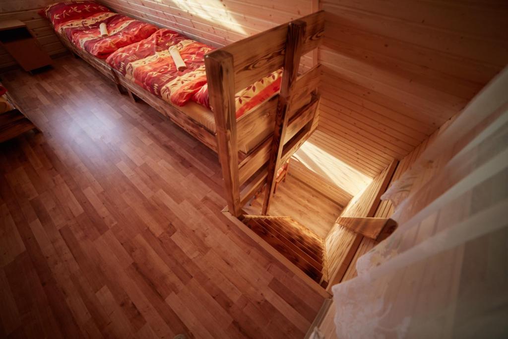 Postel nebo postele na pokoji v ubytování Autocamping Podlesok