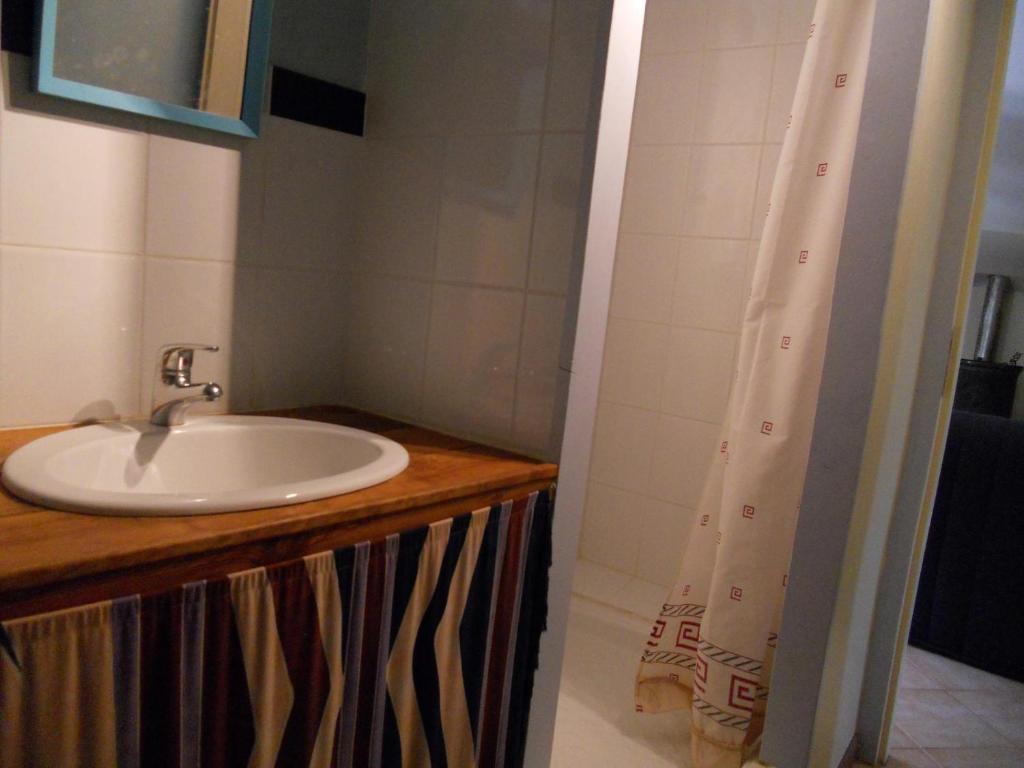Koupelna v ubytování Gîte des Monts