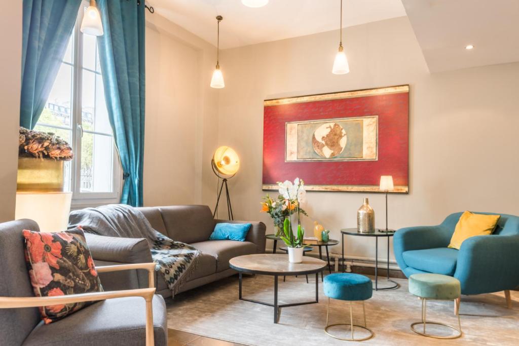 Zona d'estar a Hotel Beauvoir