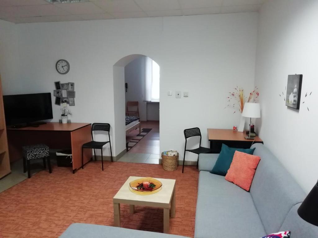 Istumisnurk majutusasutuses Apartmán Centrum Piešťany