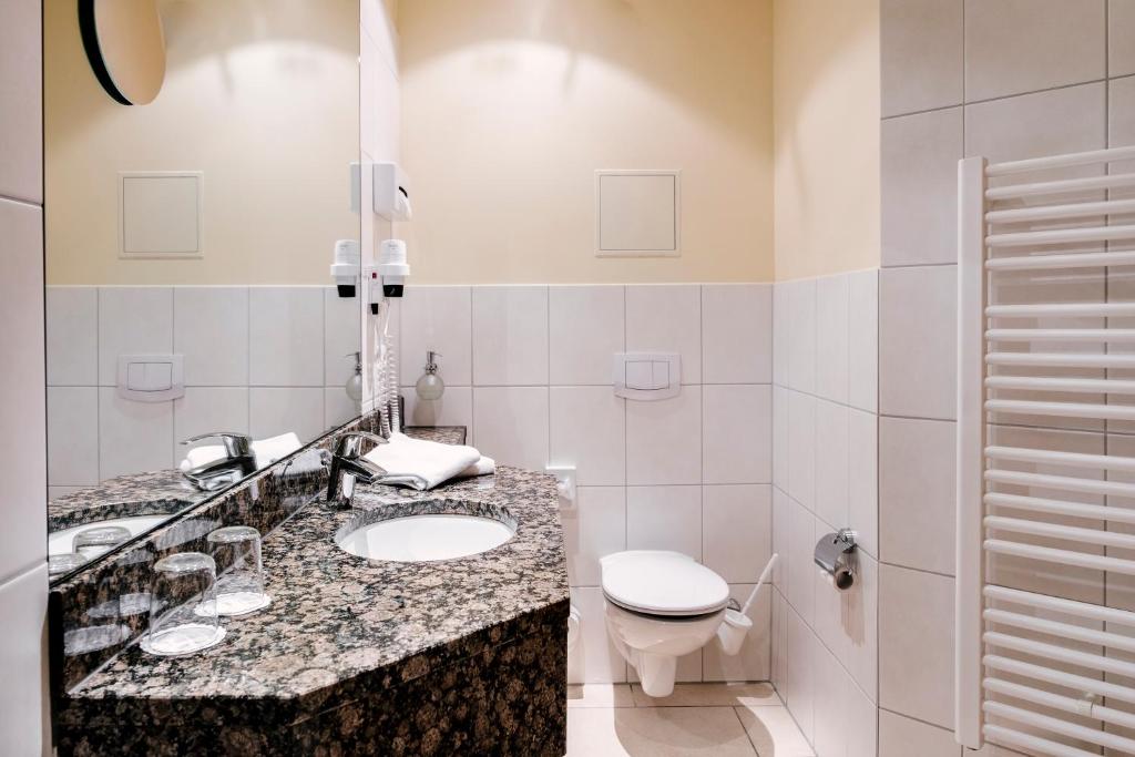 Koupelna v ubytování Hotel am Jungfernstieg