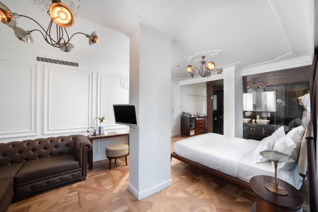 Postel nebo postele na pokoji v ubytování Georges Hotel Galata