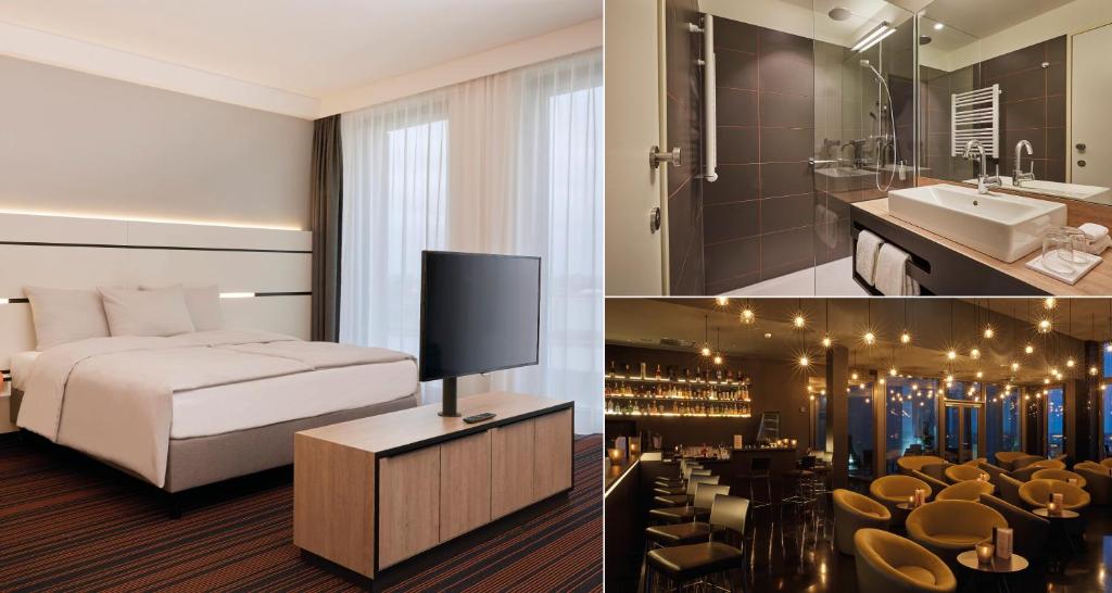 Kuchyň nebo kuchyňský kout v ubytování HYPERION Hotel Hamburg