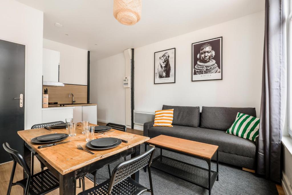 Χώρος καθιστικού στο Cosy appartement proche gares #2