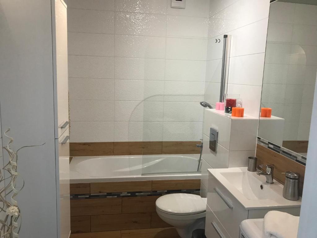 Kúpeľňa v ubytovaní Apartament Lucky