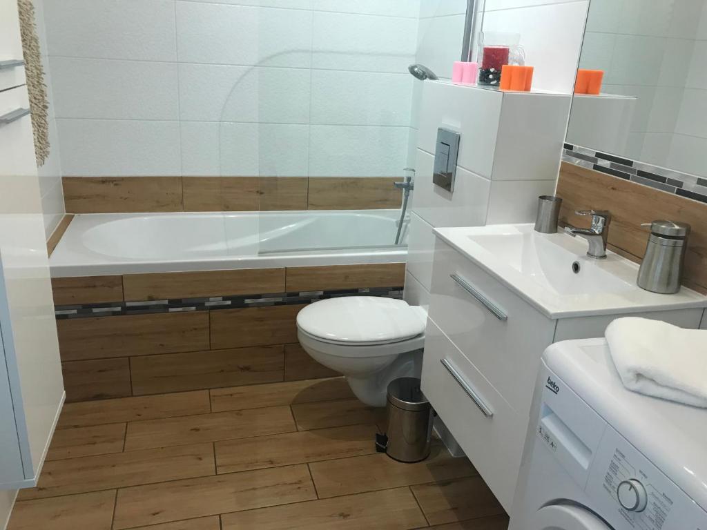 Kúpeľňa v ubytovaní Apartament Lucky