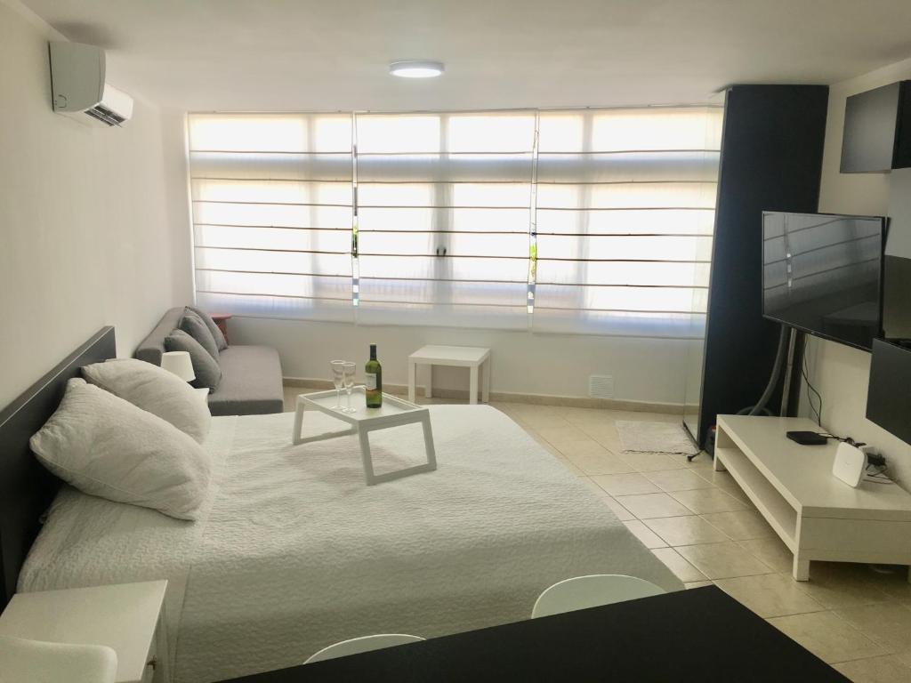 TV a/nebo společenská místnost v ubytování Studio Los Cristianos Beach