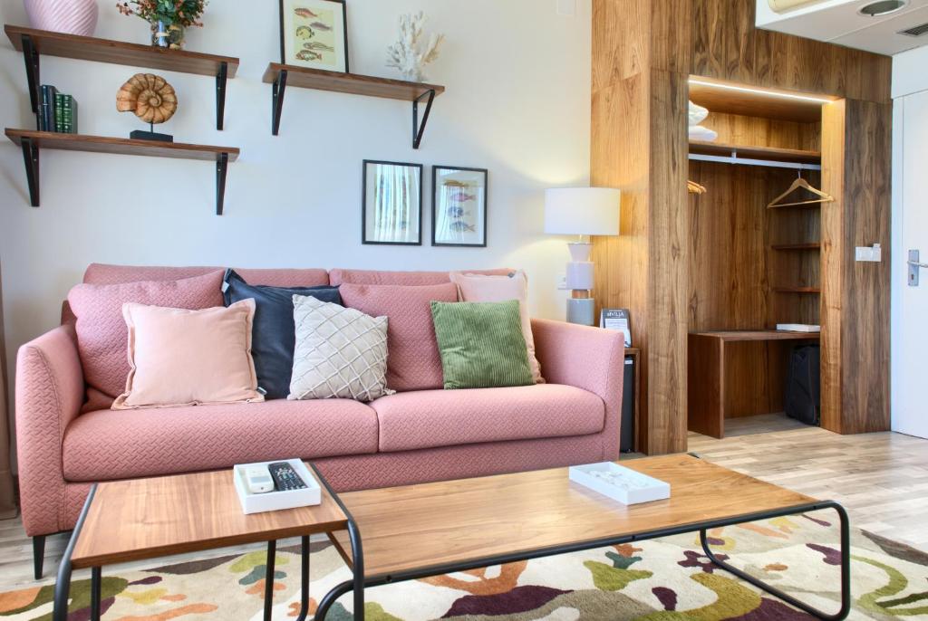 Posezení v ubytování Hotel Luze El Villa
