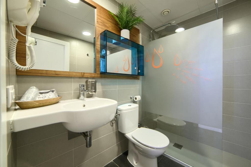 Koupelna v ubytování Hotel Luze El Villa