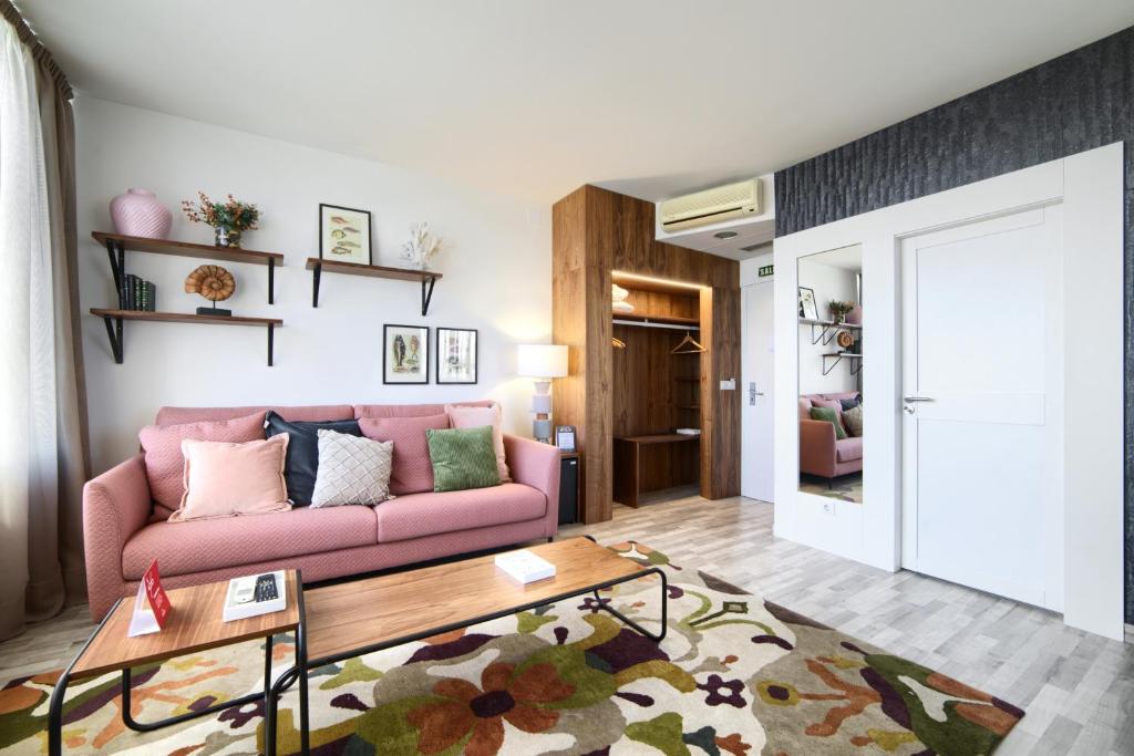 Posezení v ubytování Hotel Luze El Villa