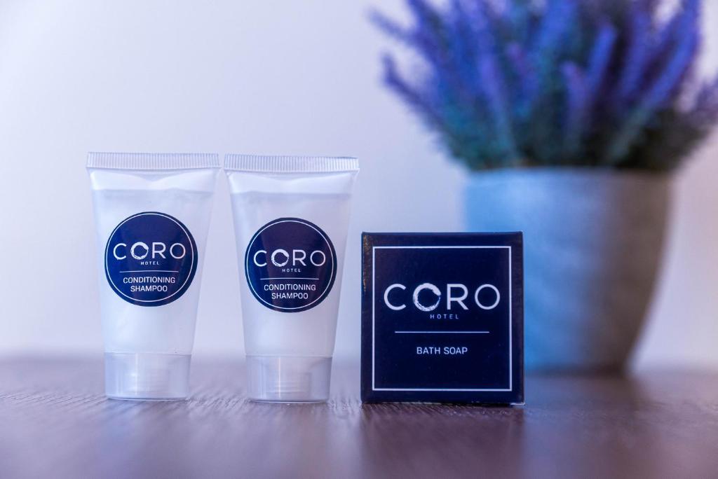 Certifikát, hodnocení, plakát nebo jiný dokument vystavený v ubytování Coro Hotel