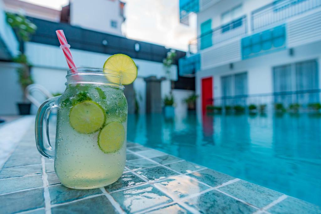 Nápoje v ubytování Glow Inn Siem Reap