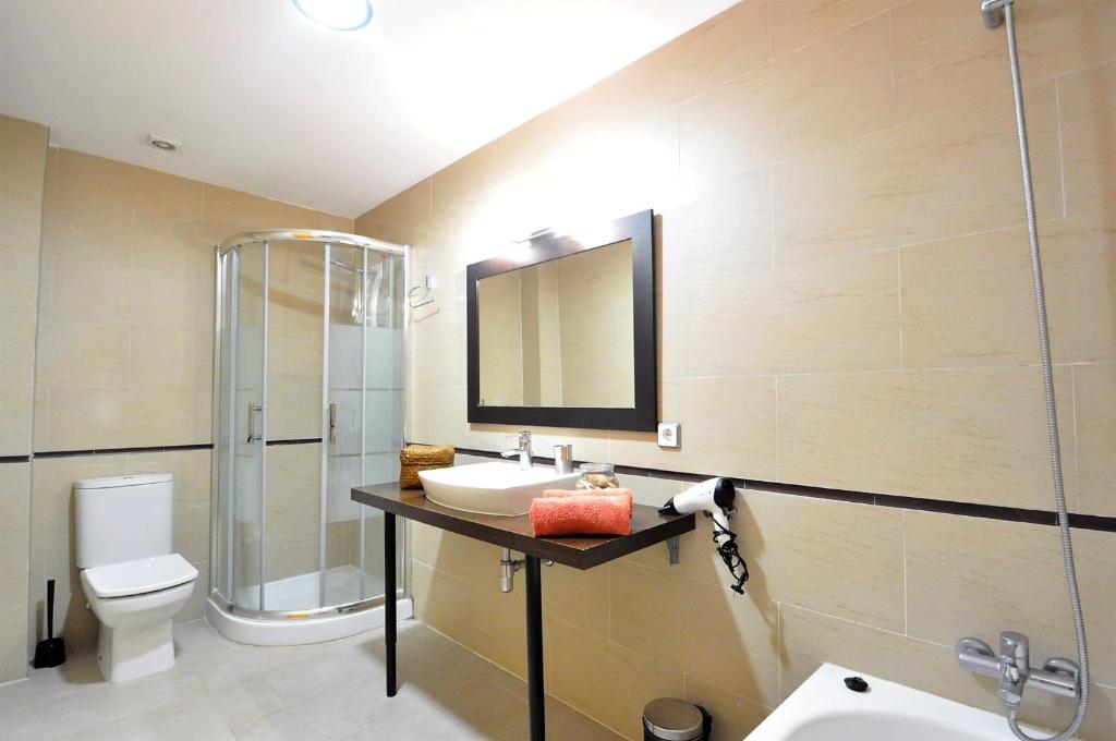 Koupelna v ubytování ES PAS- Chalet en Cala Pi muy solicitado