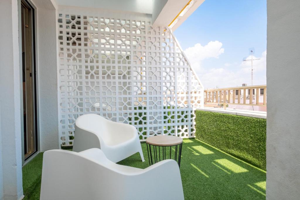 Balkón nebo terasa v ubytování Hotel Cetina Murcia