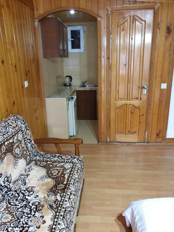 Kuchyň nebo kuchyňský kout v ubytování Hotel Old Star
