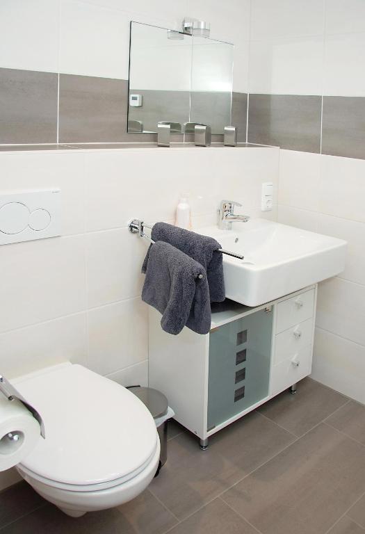 Koupelna v ubytování Ferienwohnung Roderath