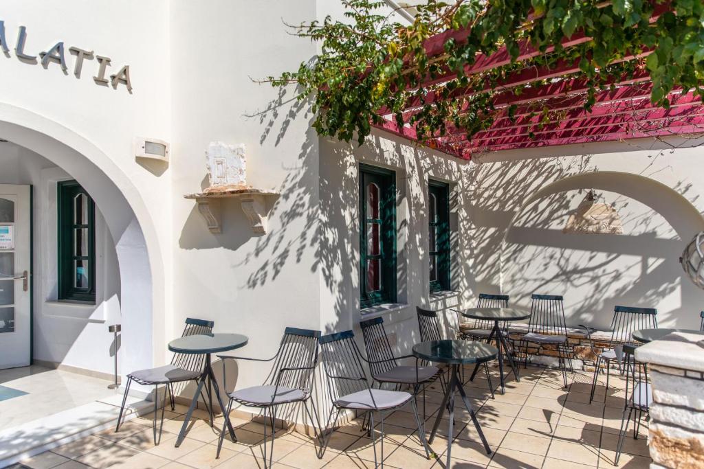 Reštaurácia alebo iné gastronomické zariadenie v ubytovaní Hotel Palatia