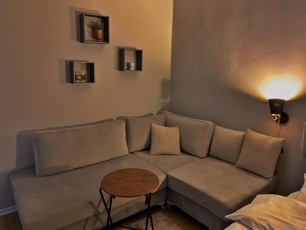 Posezení v ubytování Elite Apartments Korçë