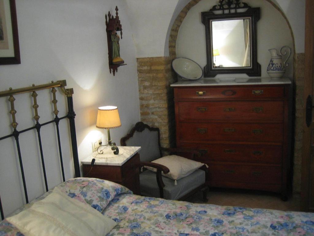 Cama o camas de una habitación en Casa Rural La Villa