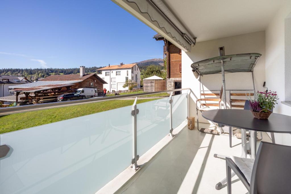 Balkón nebo terasa v ubytování LAAX Homes - Haus Ner A1